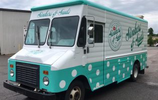 Mobile Vintage Food Trucks and Donut Vehicle Wraps